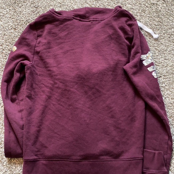 VS PINK Maroon Bling Zip Up - Picture 4 of 4